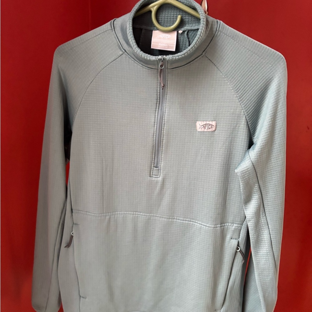 AFTCO Women's Gray Quarter-Zip Jacket